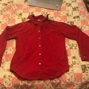 Red Levi’s Brand Button up shirt
